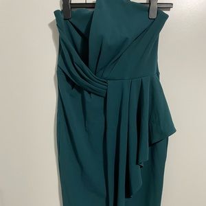 Formal strapless midi dress